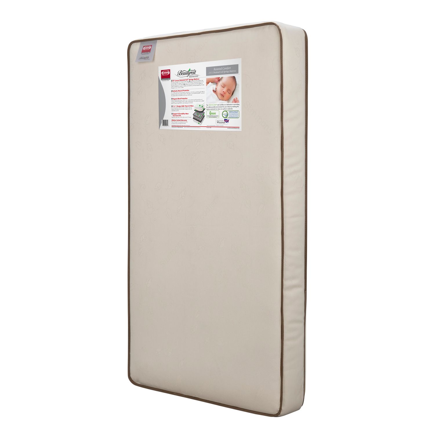simmons kids naturally crib mattress