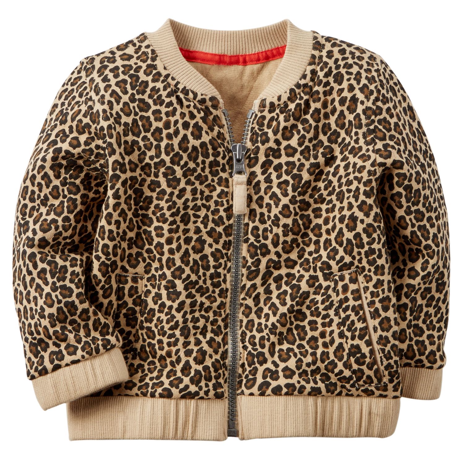 carter's leopard vest
