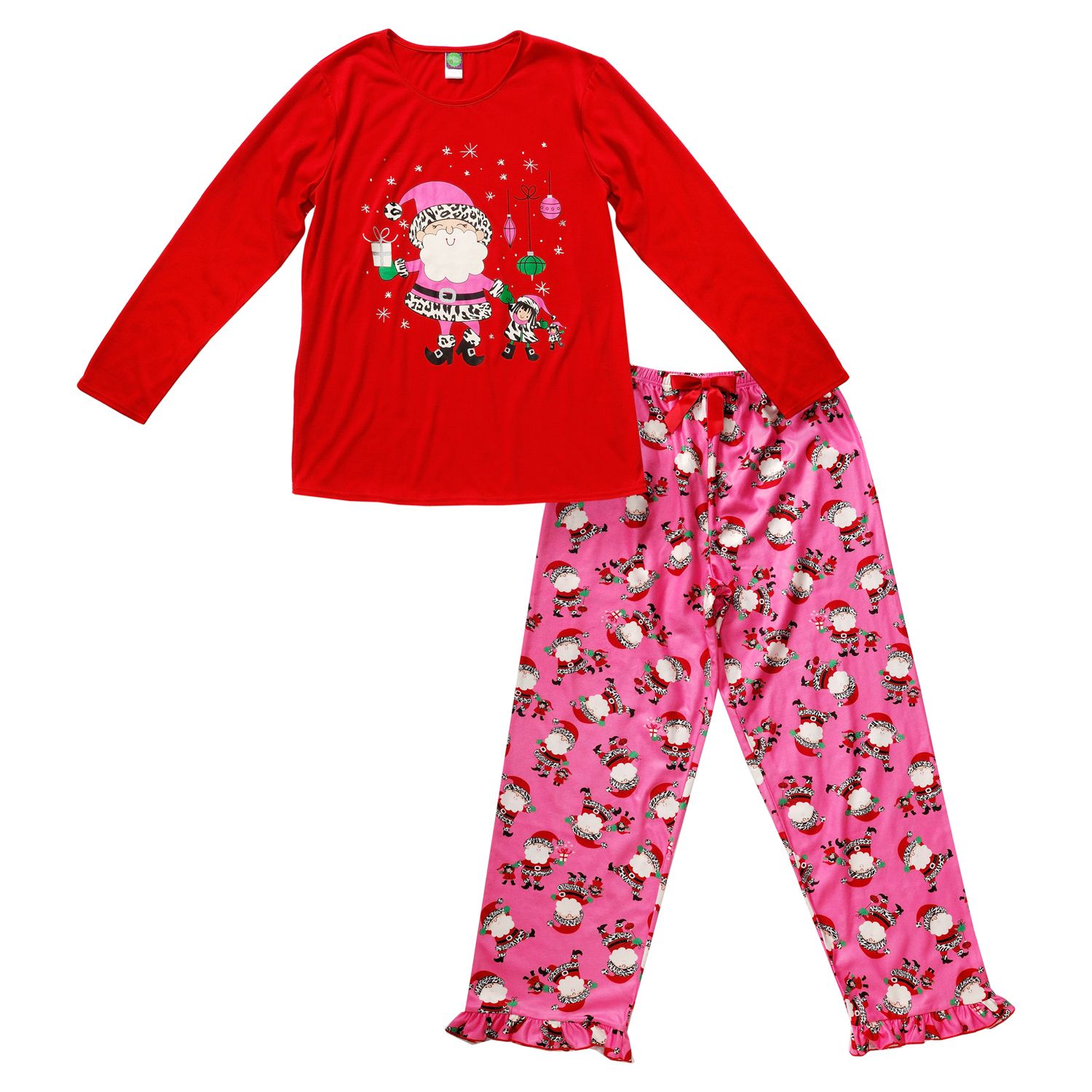 womens santa pajamas