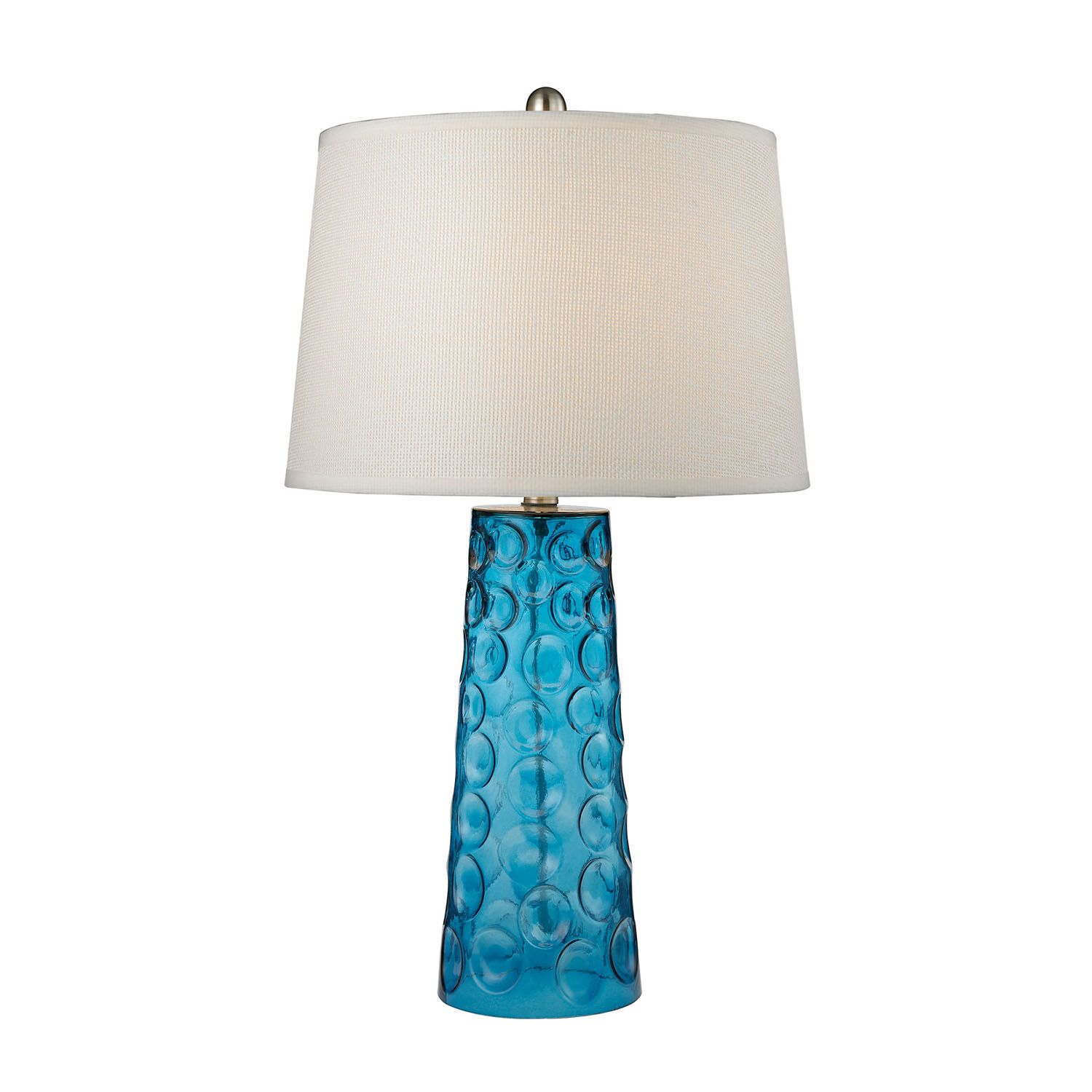 textured glass table lamp