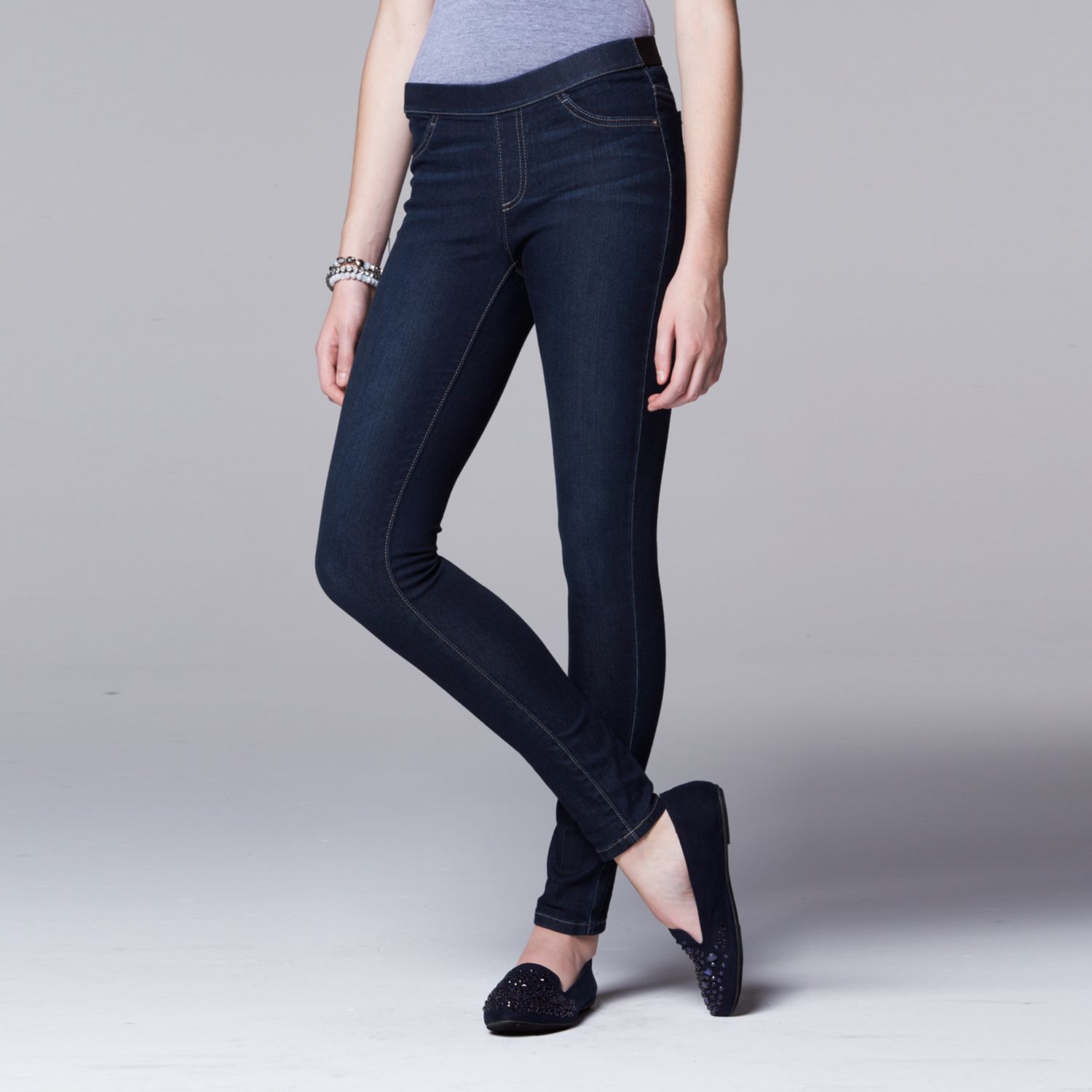 simply vera wang denim jeggings