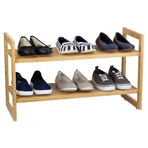 Home Basics Bamboo Shoe Rack