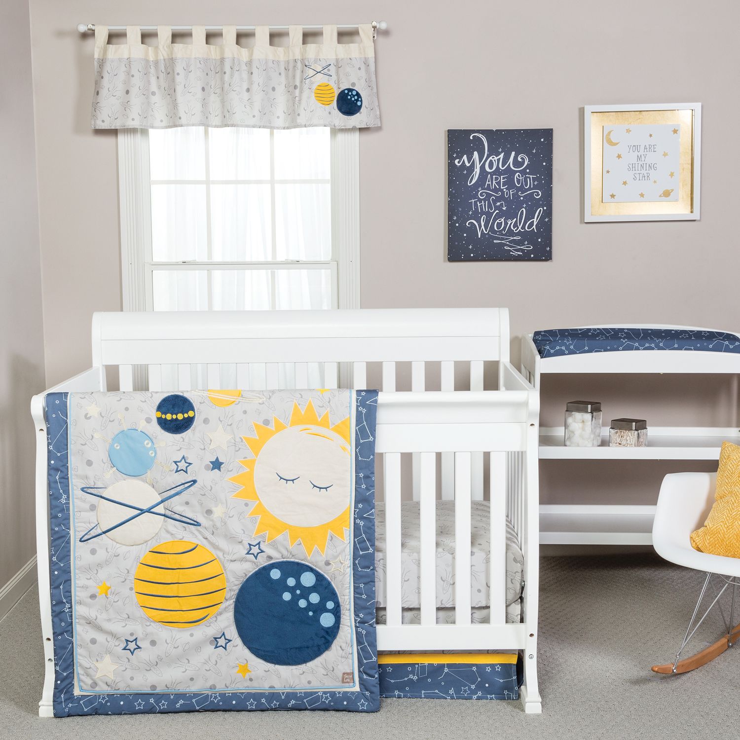 galaxy themed baby room