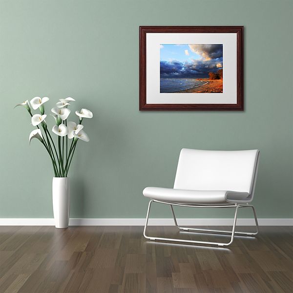 Trademark Fine Art Lake Erie Autumn Framed Wall Art