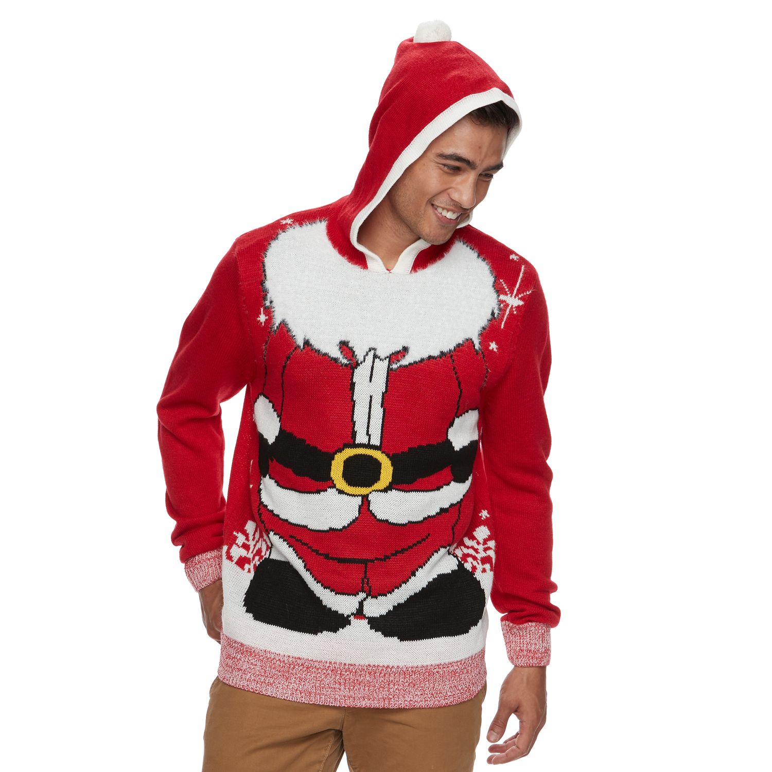 hooded christmas sweater