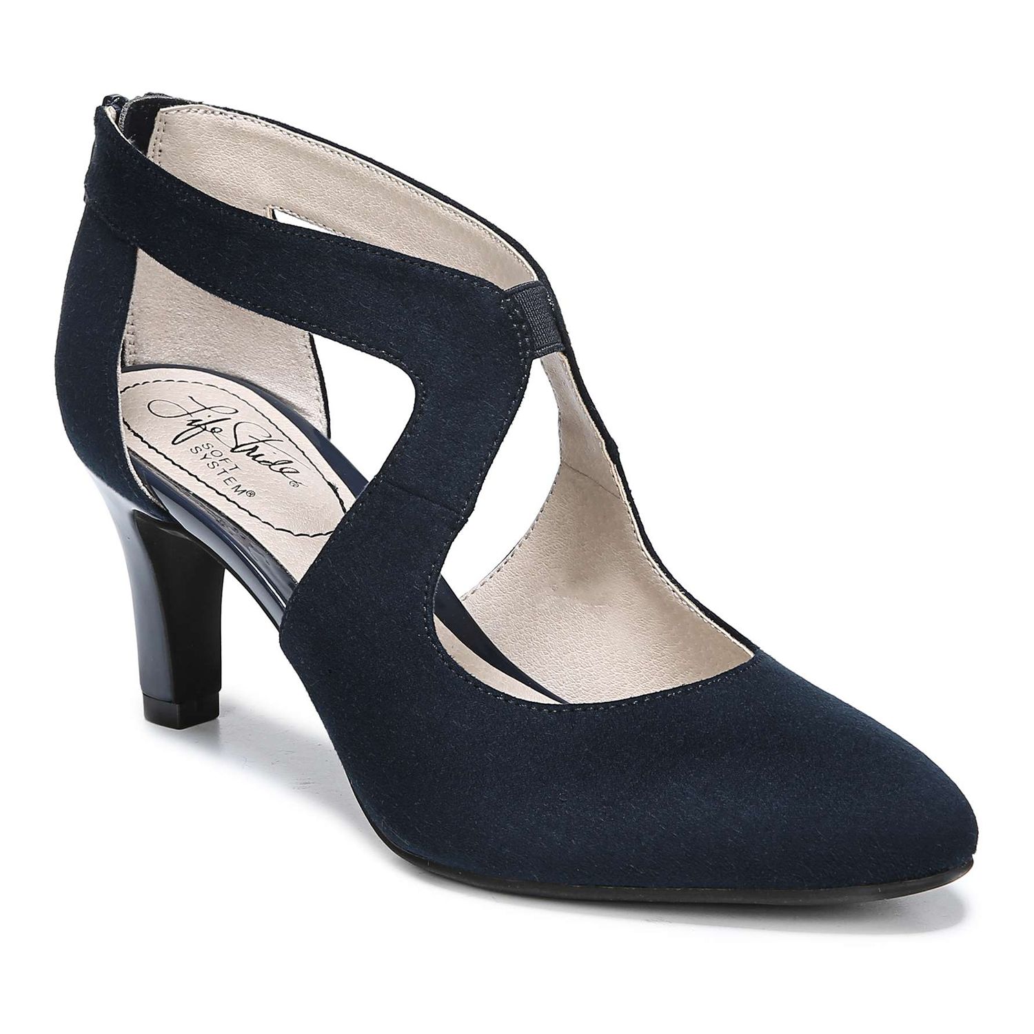 lifestride navy blue pumps