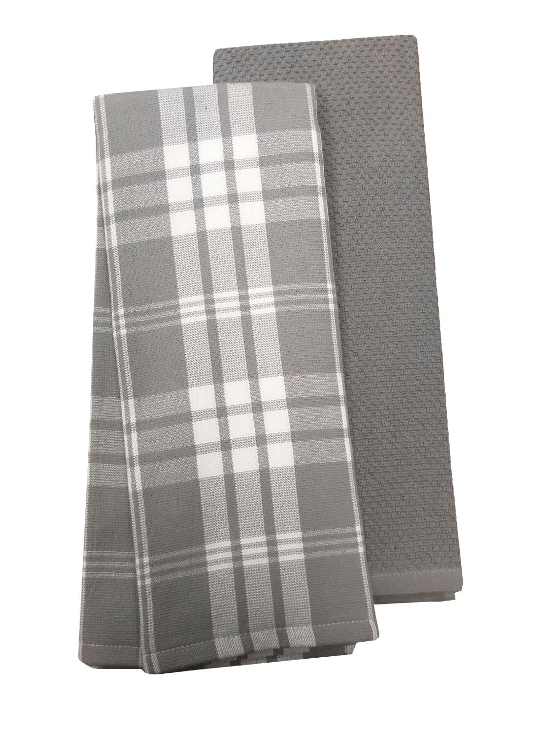 plaid kitchen towels