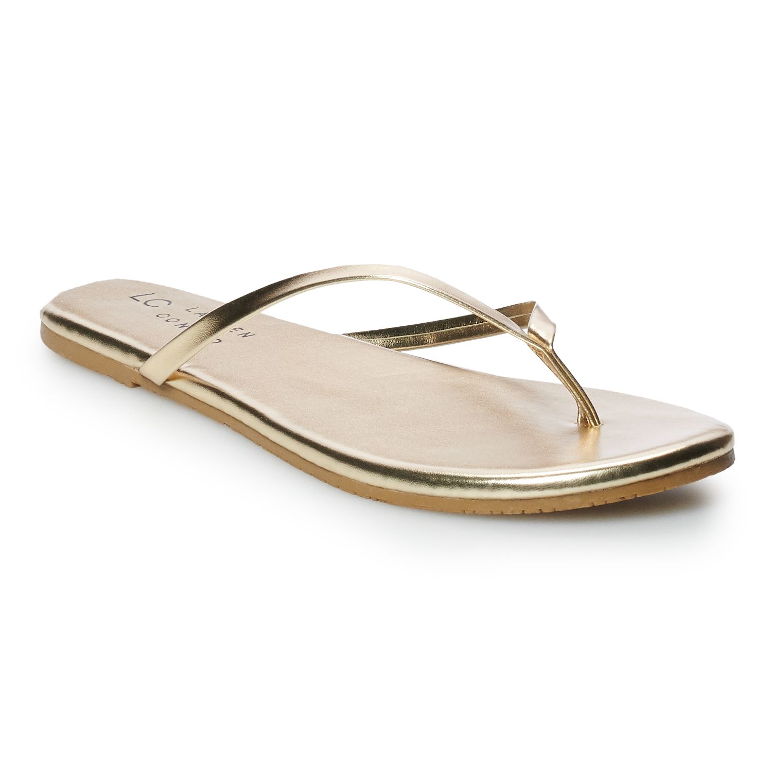report flip flops gold