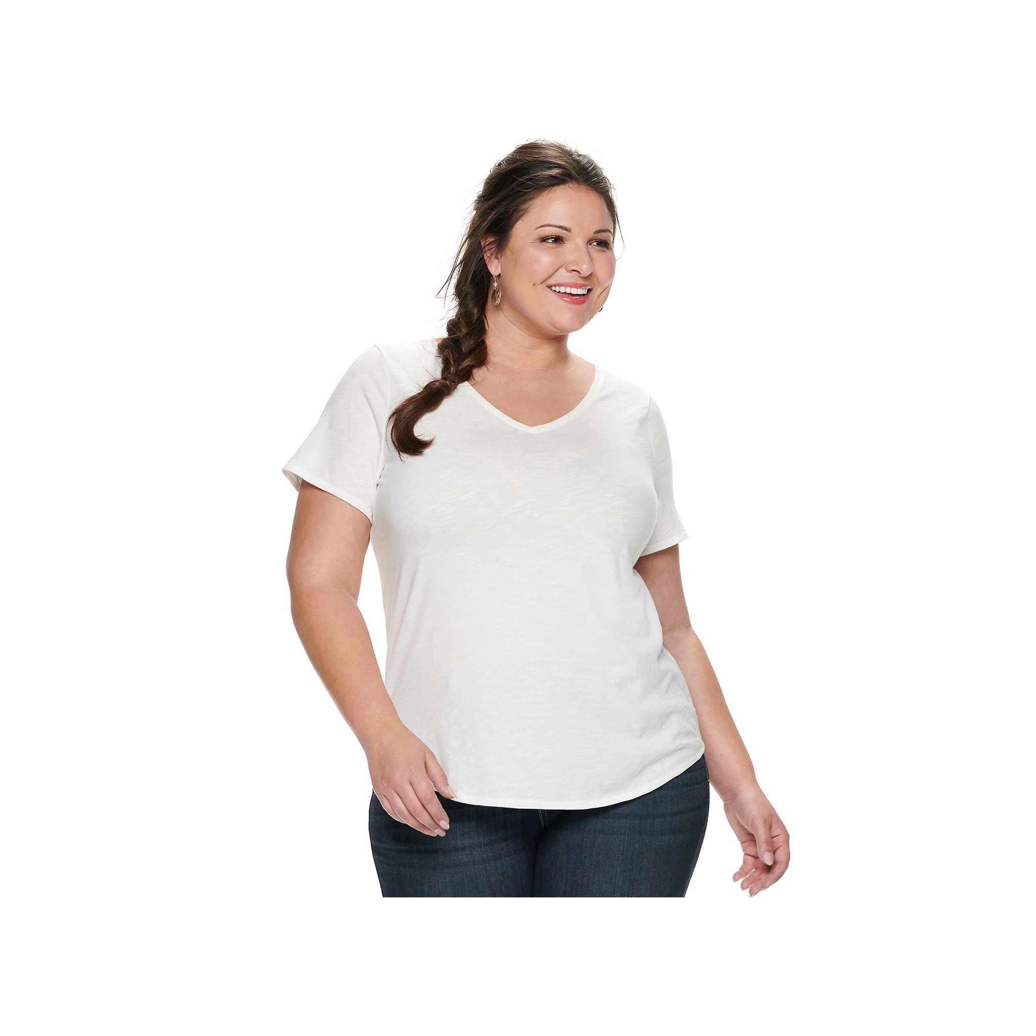 Plus Size EVRI™ Essential Print Casual Tee