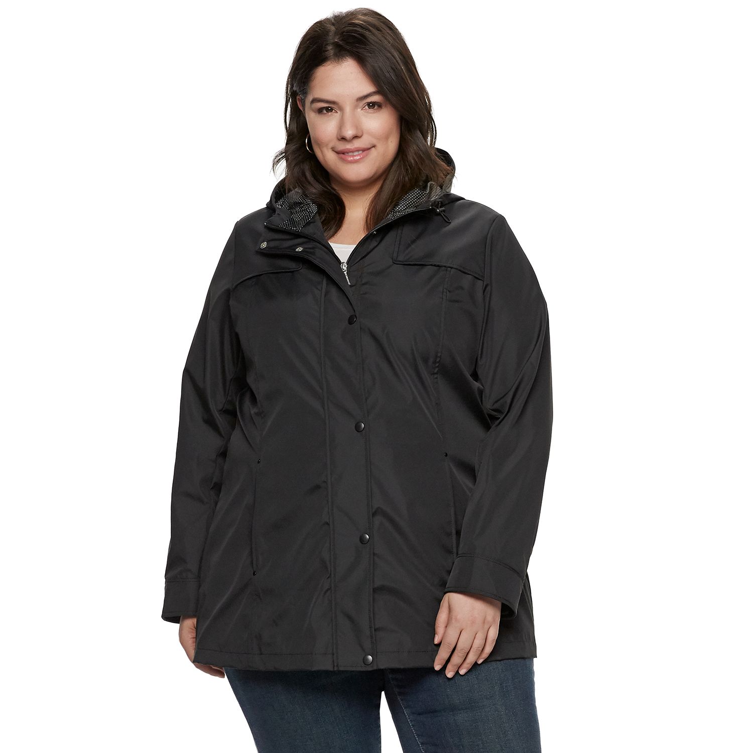 plus size rain jackets with hood