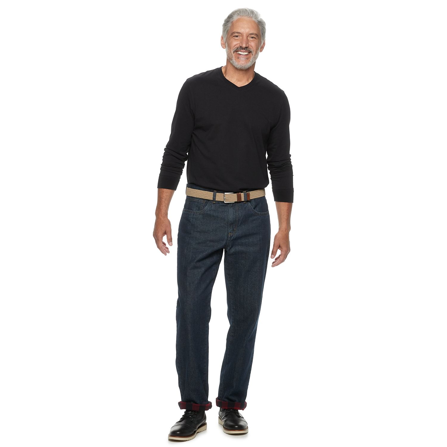 kohls mens flannel lined jeans