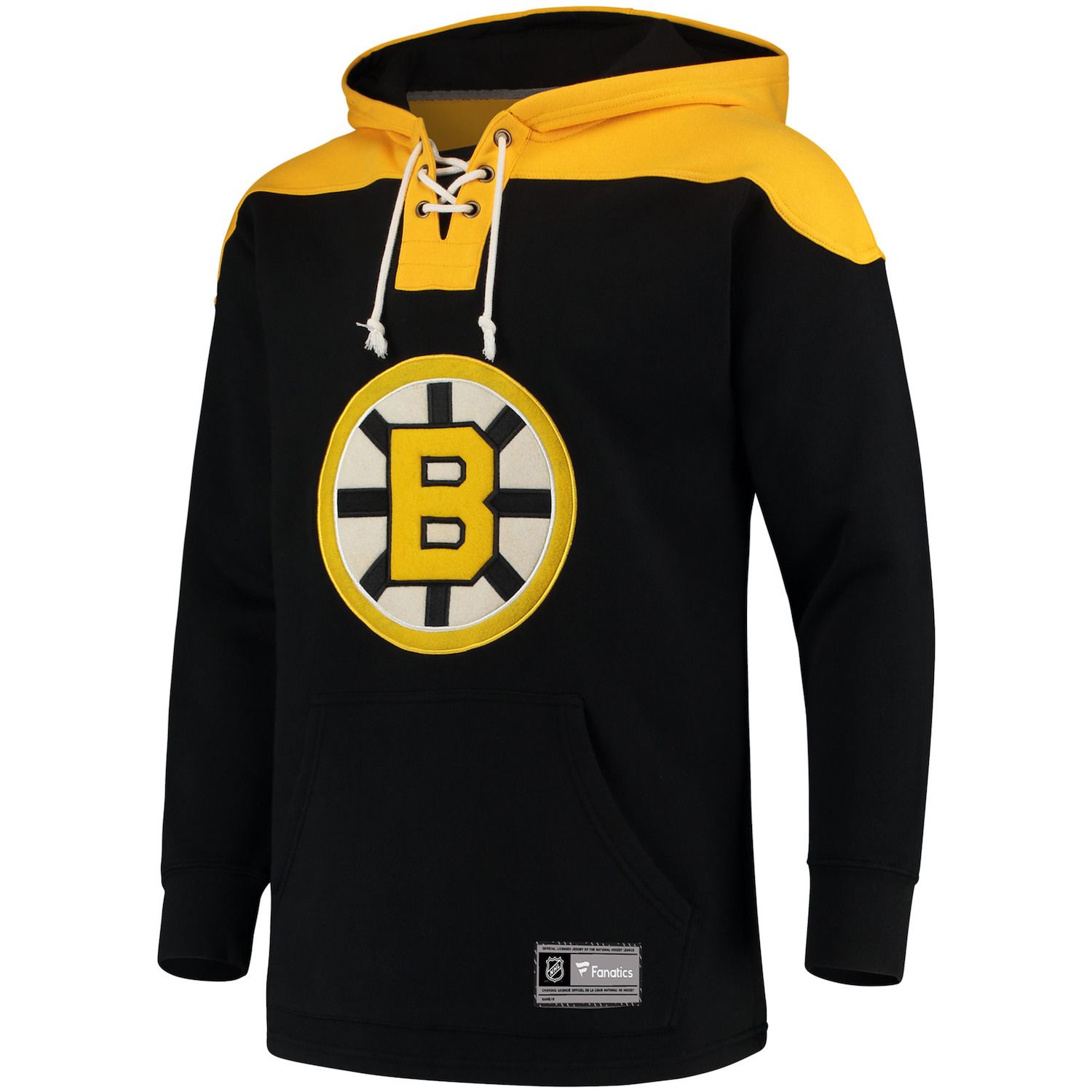 Men's Boston Bruins Lace-Up Hoodie