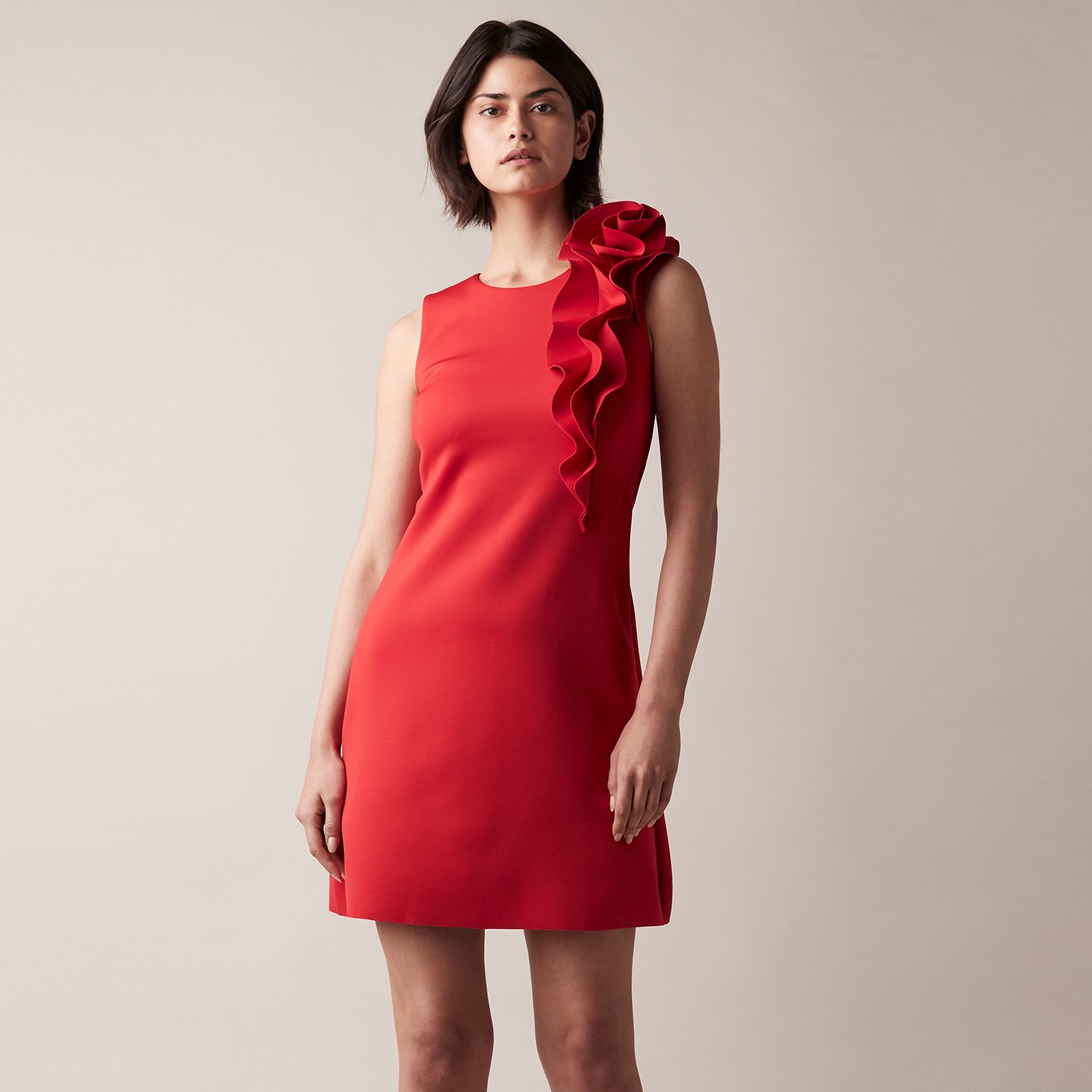 ruched dress with sleeves Final Sale Plus Size Long Sleeve Cutout BodyCon Front Slit in Red aw25-boost 1,393 1920s Flapper Dress Width:Regular (D) %0D%0AYKK%20zipper%20(known%20as%20the%20most%20durable%20and%20reliable%20zippers%20manufactured%20today)