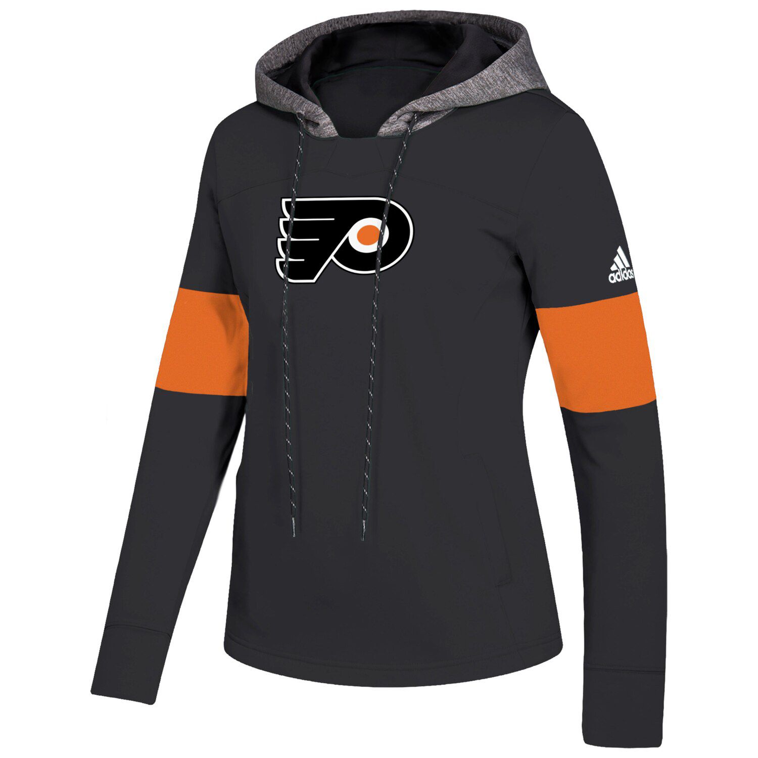 adidas black and orange hoodie