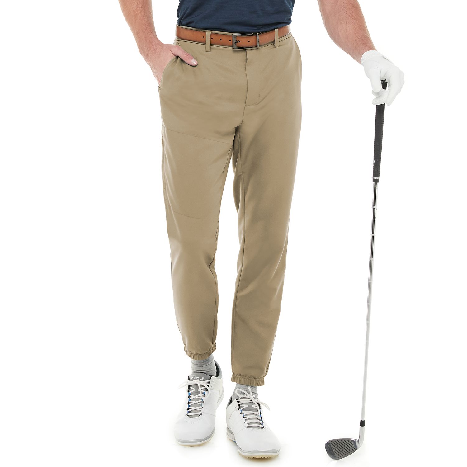 kohls mens khaki joggers