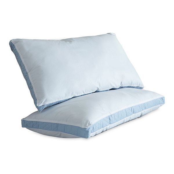 Columbia Medium Firm Side Sleeper Down Chamber Pillow White Queen Pillows Down Pillows Foam Pillows