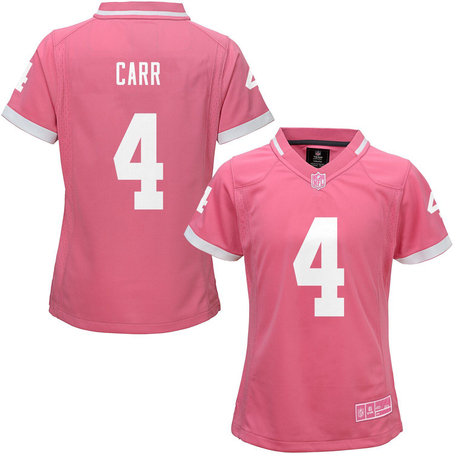 Derek Carr Pink Oakland Raiders 