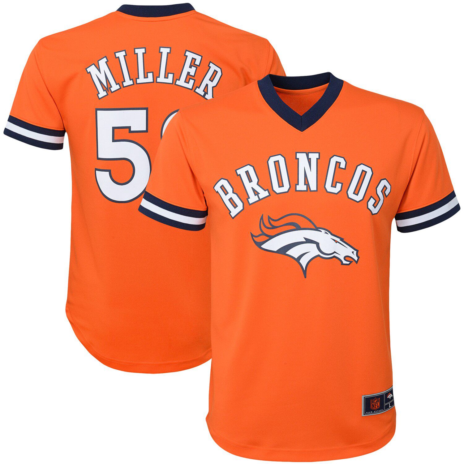 von miller orange broncos jersey