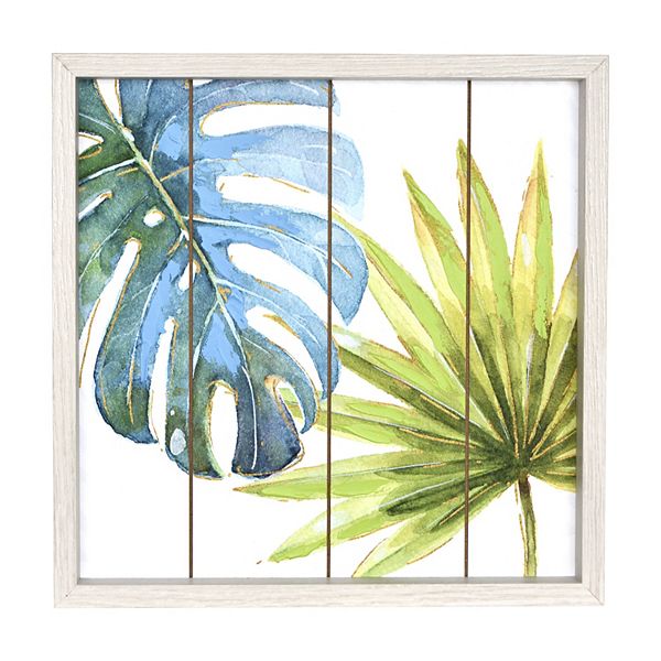 New View Gifts Accessories Planked Palm Leaves Wall Art