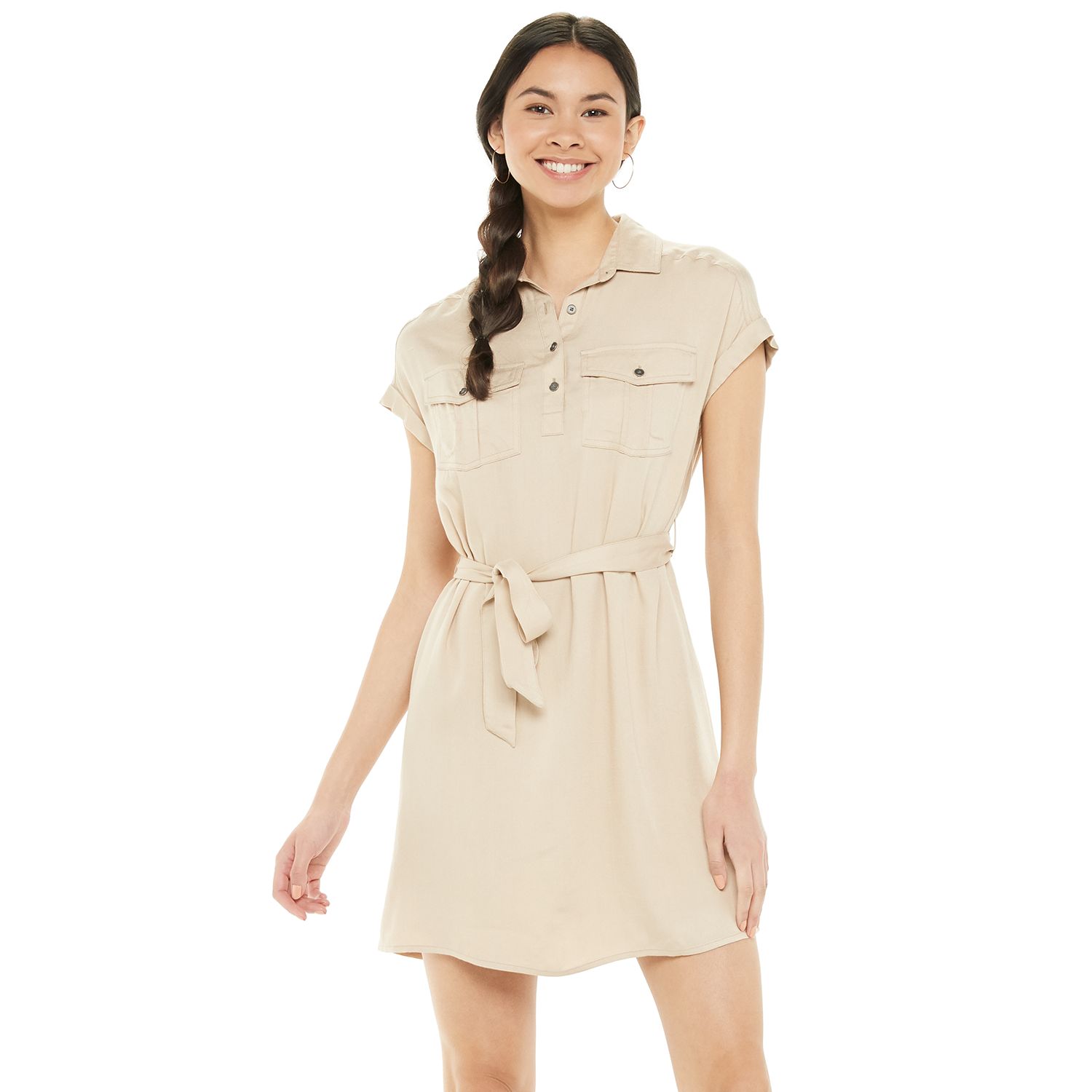 short sleeve utility dress