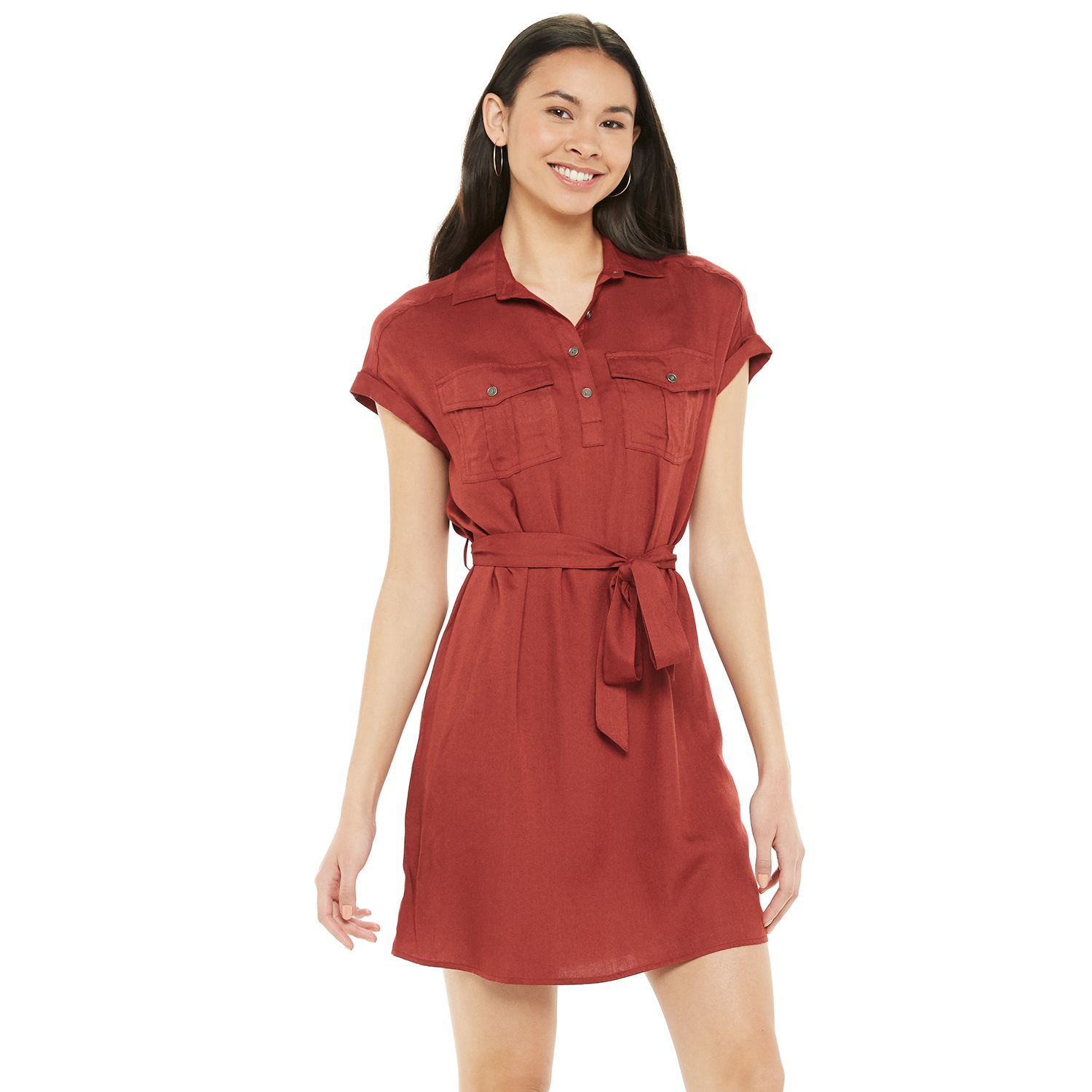 short sleeve utility dress