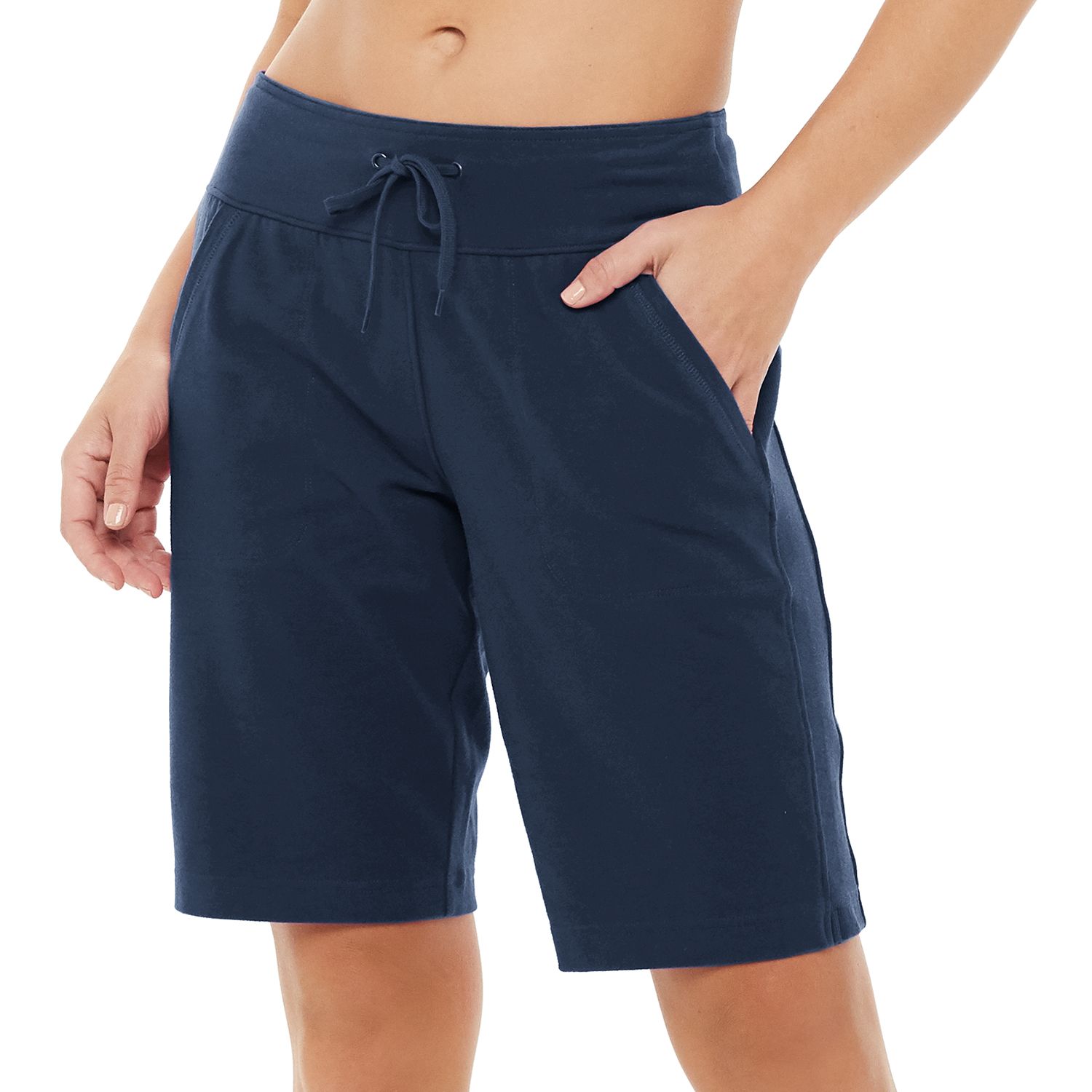 kohls womens elastic waist shorts