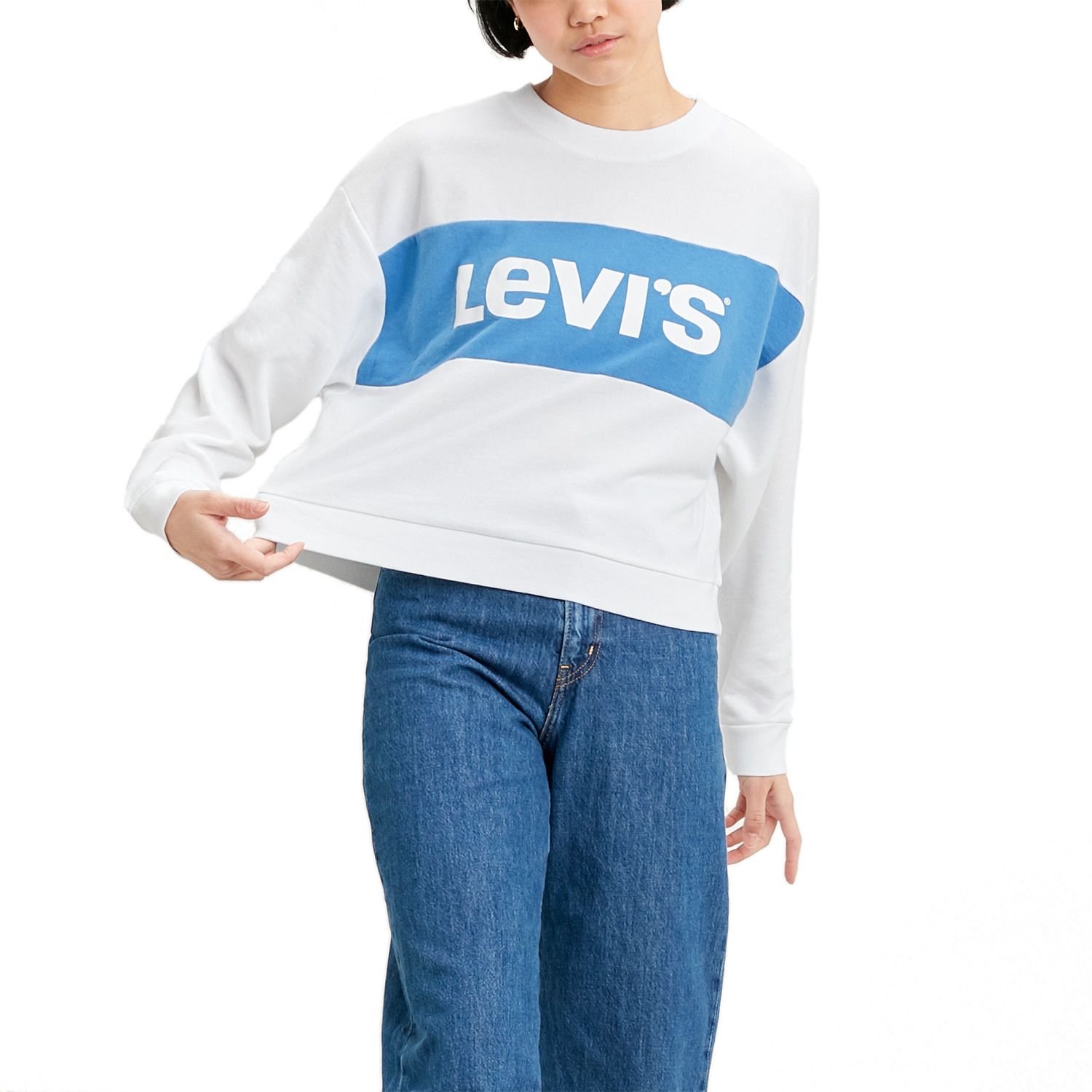 levis color block hoodie women's