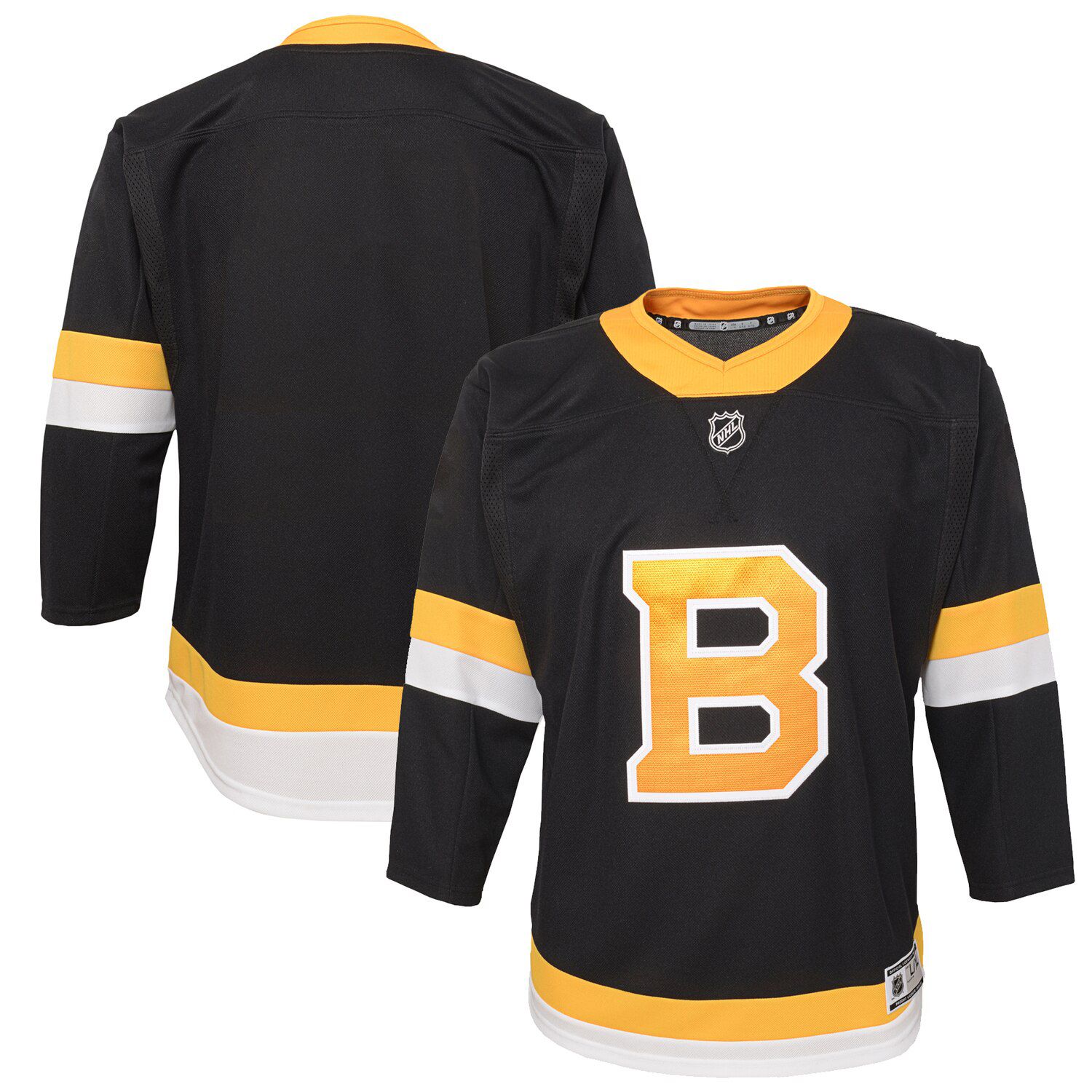 Youth Black Boston Bruins Alternate 