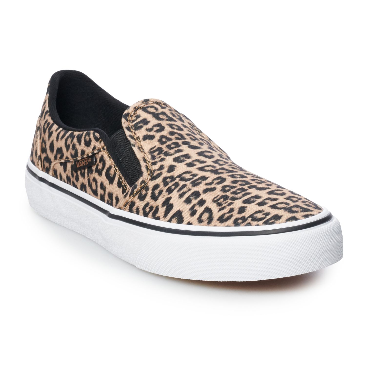 kohls black vans slip ons