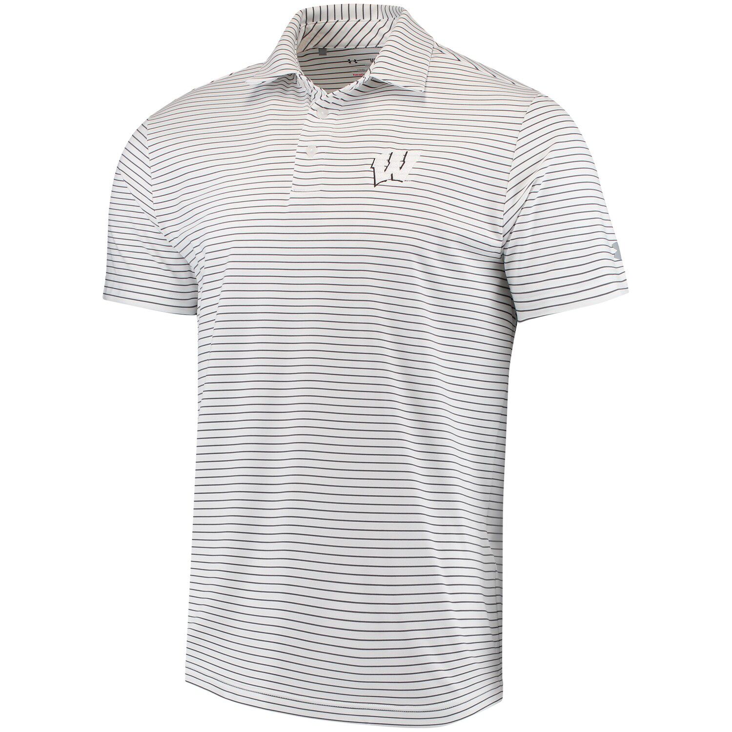 under armour playoff striped performance polo