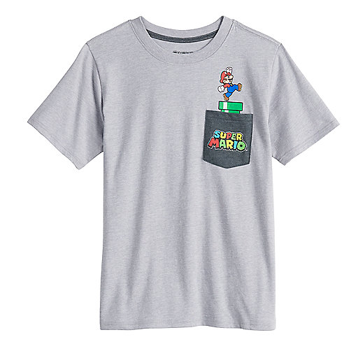 Boys 8 20 Super Mario Pocket Graphic Tee - team yoshi official shirt roblox