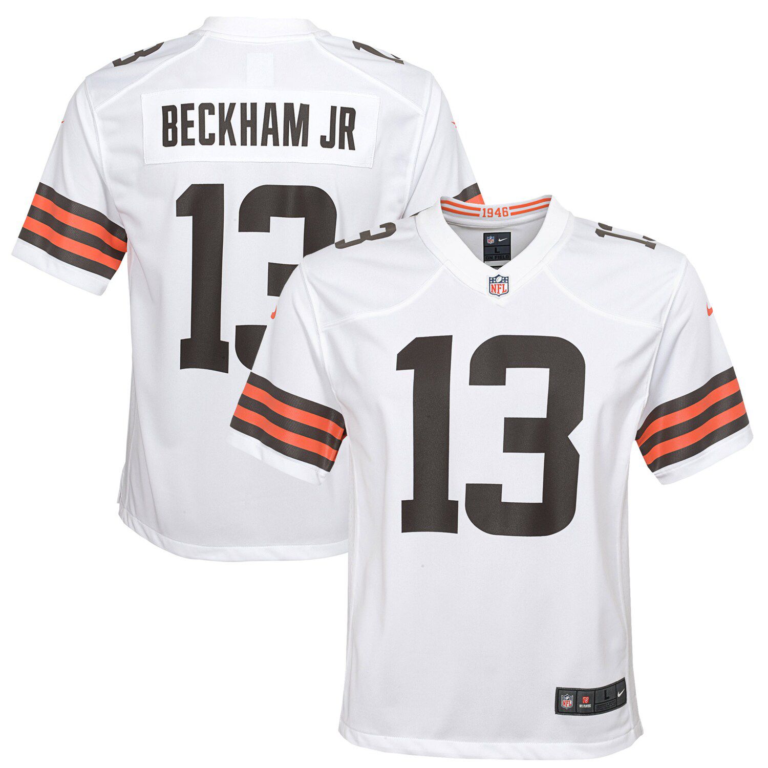 white cleveland browns jersey