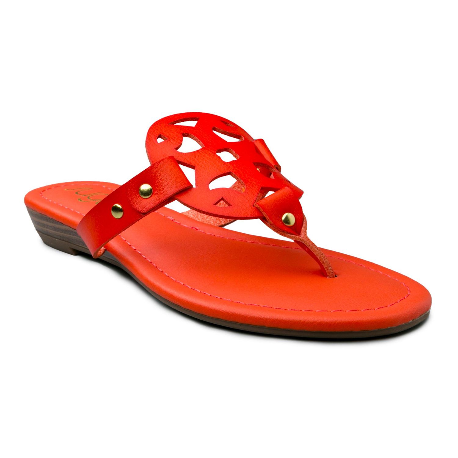womens orange dress sandals