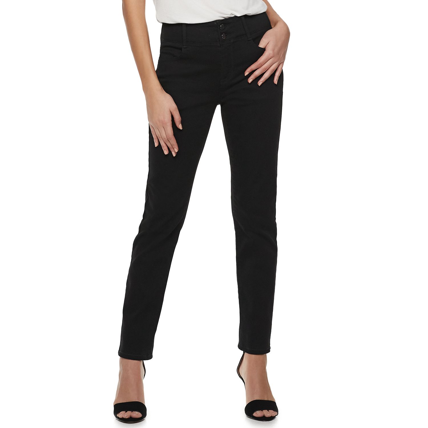 apt 9 bootcut mid rise tummy control