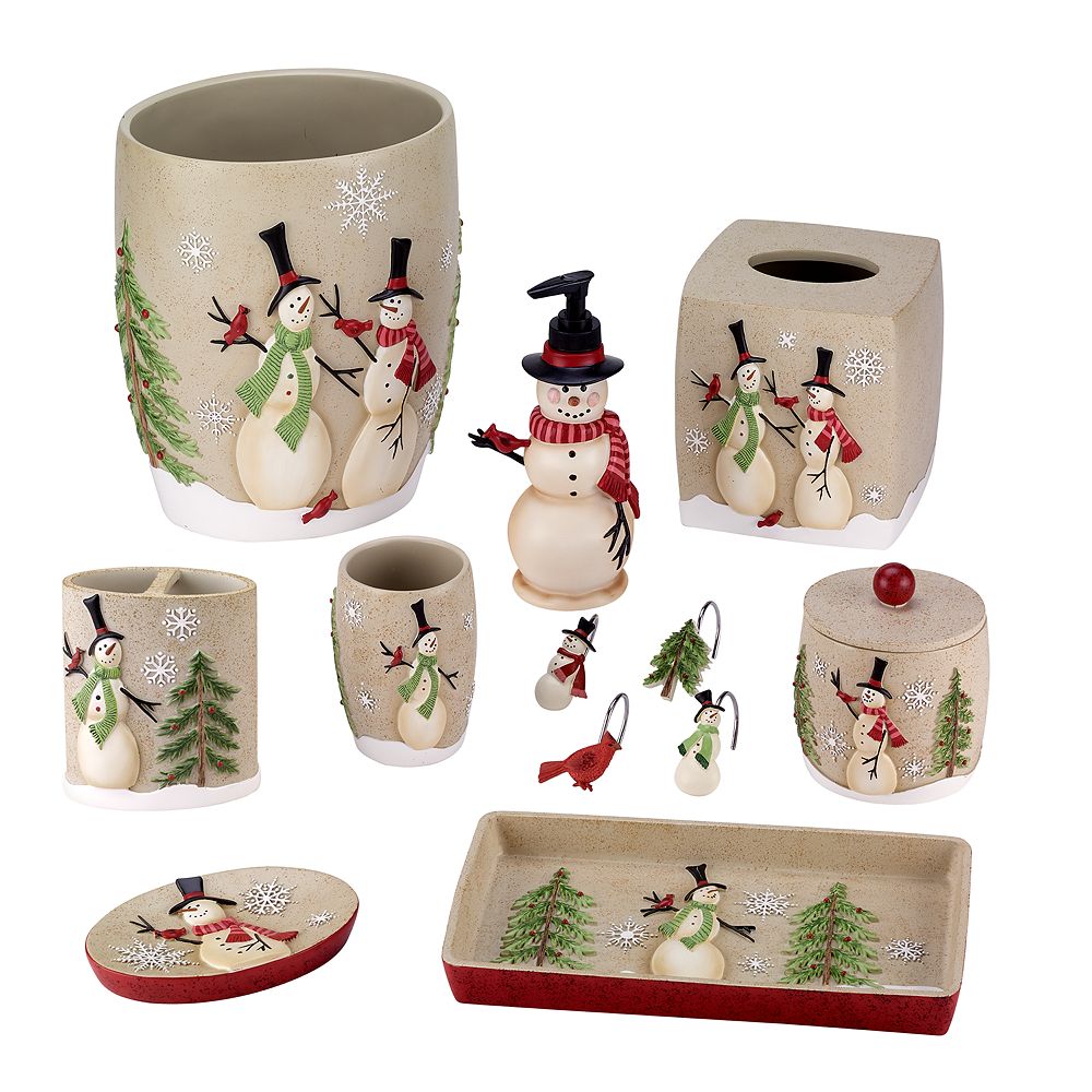 Avanti Snowman Bathroom Accessories Collection