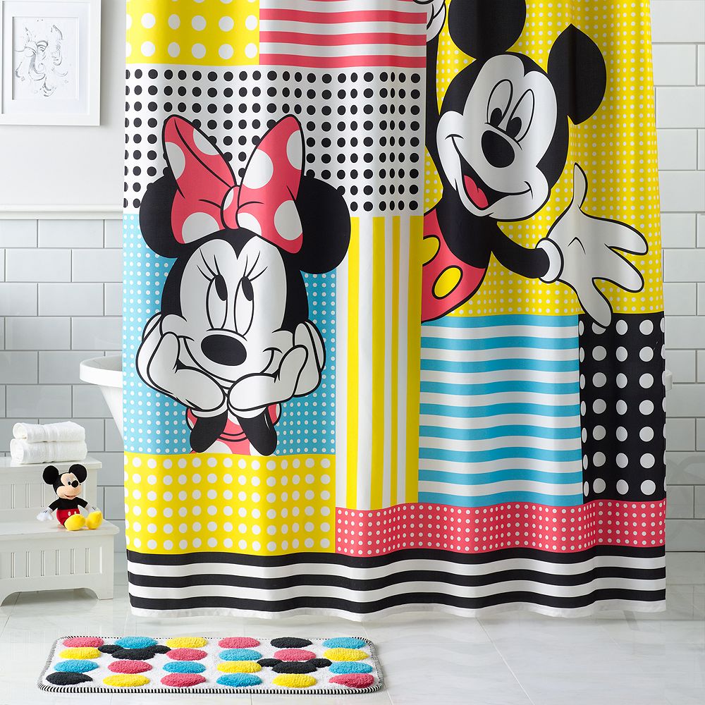 Disney's Mickey & Minnie Mouse Shower Curtain Collection by Jumping Beans®