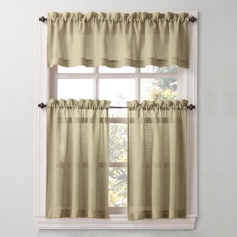 SONOMA Goods for Life® Ayden Linen Blend Tier Kitchen Window Curtains